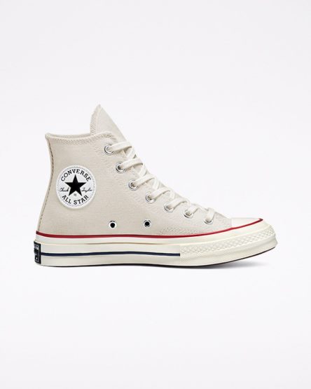 Converse Chuck 70 Vintage Canvas Hoge Sneakers Dames Beige Donkerrood | NL TO95962